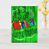 Gefeliciteerd Mito Warrior Kaart (Gele Bloem)