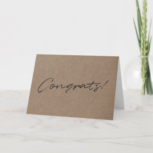 Gefeliciteerd! | Modern script Gefeliciteerd Manil Kaart (Voorkant)