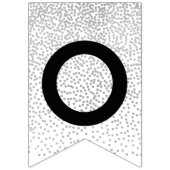 Gefeliciteerd Modern Silver Confetti Afstuderen Vlaggetjes (Tweede vlag)