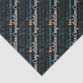 Gefeliciteerd Moderne Typografiewoorden Tissuepapier (Detail)