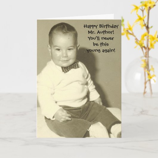 Gefeliciteerd, Mr Auteur. Kaart (Gele Bloem)