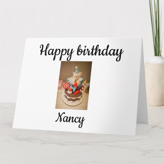 Gefeliciteerd Nancy Kaart (Voorkant)