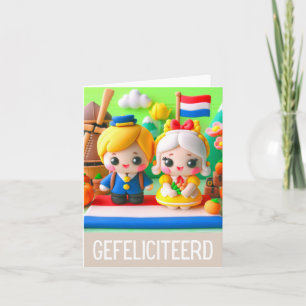 Gefeliciteerd, Nederlandse gelukkige verjaardag Kaart