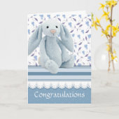 Gefeliciteerd New Baby Kaart (Gele Bloem)