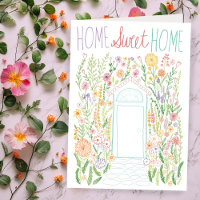 Gefeliciteerd Nieuw Huis Sweet Garden Door Custom