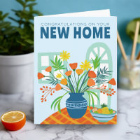 GEFELICITEERD NIEUW HUIS VERHUISDE Bloem Vaas