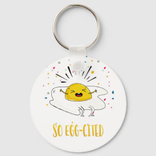 Gefeliciteerd, nieuwe baan nieuw ei sleutelhanger