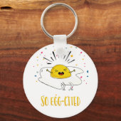 Gefeliciteerd, nieuwe baan nieuw ei sleutelhanger (Voorkant)