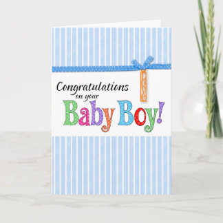 Gefeliciteerd nieuwe baby kaart