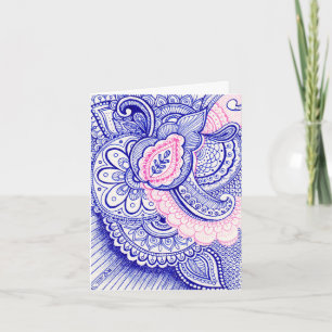 Gefeliciteerd Nieuwe Baby Moeder Damask Indische M Kaart