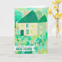 Gefeliciteerd Nieuwe Home Garden Waterverf Schatti