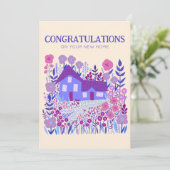 GEFELICITEERD Nieuwe Home Housewarming Boerderij Kaart (Staand voorkant)