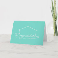 Gefeliciteerd Nieuwe Home Silhouet Bewerkbare kleu