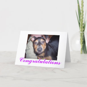 Gefeliciteerd nieuwe hond kaart