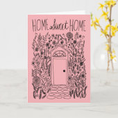 Gefeliciteerd Nieuwe Huis Tuin Deur Custom Kaart (Gele Bloem)