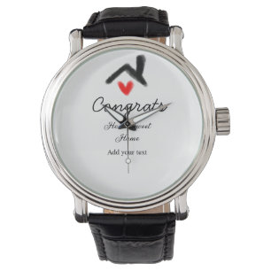 Gefeliciteerd nieuwe huiseigenaar onroerend goed i horloge