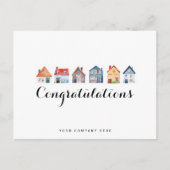 Gefeliciteerd nieuwe huiseigenaar van onroerend go briefkaart (Voorkant)