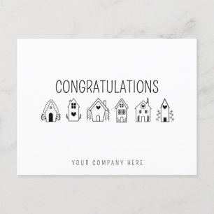 Gefeliciteerd Nieuwe Huiseigenaar Vastgoed Briefkaart