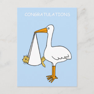 Gefeliciteerd Nieuwe Kat Kitten Cartoon Briefkaart