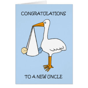 Gefeliciteerd, nieuwe oom voor baby