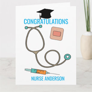 Gefeliciteerd, Nurse Afstuderen Big Kaart