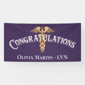 Gefeliciteerd, Nurse LVN RN Medical Afstuderen Spandoek (Horizontaal)