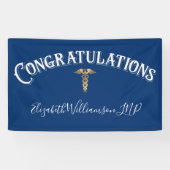 Gefeliciteerd Nurse Practitioner Medical Blue Spandoek (Horizontaal)