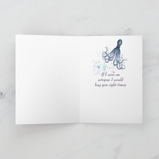 Gefeliciteerd, Octopus kan je afscheiden Kaart (Binnen)