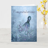 Gefeliciteerd Octopus Kon Je Knuffelen Kaart (Gele Bloem)