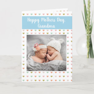 Gefeliciteerd oma nieuwe baby feestdagen kaart