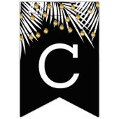 Gefeliciteerd Palms Black Gold Vlaggetjes (Eerste vlag)