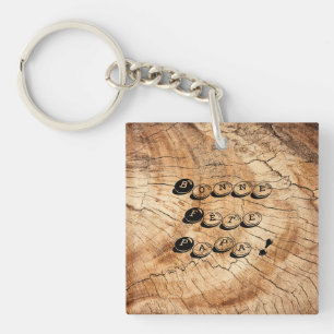 Gefeliciteerd papa! Hout Sleutelhanger