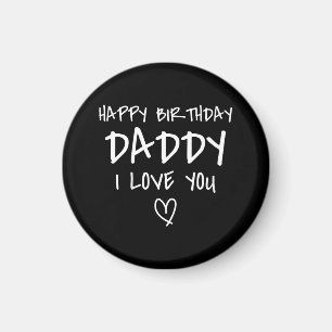 Gefeliciteerd papa ik hou van je Vader verjaardag Magneet