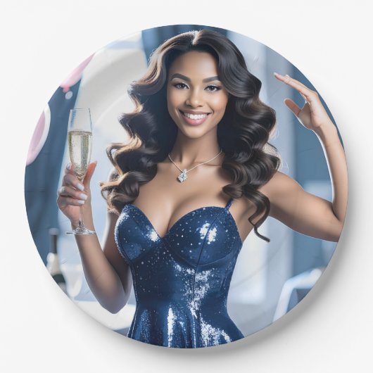 Gefeliciteerd Papieren Bordje (Voorkant)