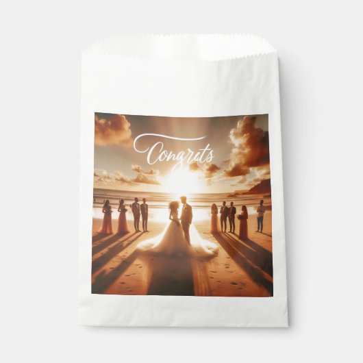 Gefeliciteerd papieren tas bedankzakje (Voorkant)