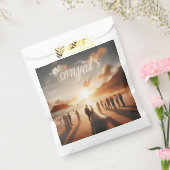 Gefeliciteerd papieren zak bedankzakje (Gezegeld)