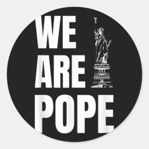 Gefeliciteerd Paus Leo XIV. Ons feest - wij Ronde Sticker