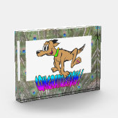 Gefeliciteerd Peacock Feathers Colour Photo Block Fotoblokken (Links)