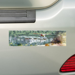 Gefeliciteerd piloot Alaska Struik vliegtuig Vist  Bumpersticker