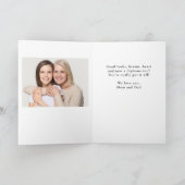 Gefeliciteerd Pink Afstuderen 2 Foto Afstuderen Kaart (Binnen)