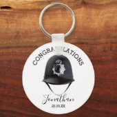 Gefeliciteerd politieagent sleutelhanger (Voorkant)