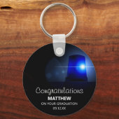 Gefeliciteerd politieagent sleutelhanger (Voorkant)