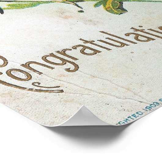 Gefeliciteerd Poster (Hoek)