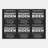 Gefeliciteerd President Biden Meest gekozen kandid Inpakpapier Vel (Voorkant 2)
