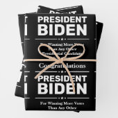 Gefeliciteerd President Biden Meest gekozen kandid Inpakpapier Vel (In situ)