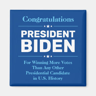 Gefeliciteerd President Biden Meest gekozen Kandid Magneet