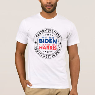 Gefeliciteerd President Biden, VP Harris! Aangepas T-shirt