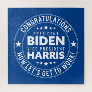 Gefeliciteerd President Biden VP Harris Custom Col Legpuzzel