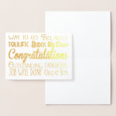 Gefeliciteerd - Proficiat - Goed Werk Folie Kaarten (Display)