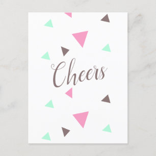 Gefeliciteerd Proost Afgestudeerd Confetti Ansicht Briefkaart